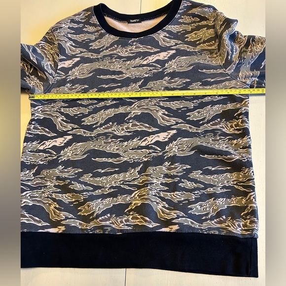 TNA 100% Cotton French Terry Camouflage Sweatshirt Men’s Medium - Picture 4 of 9
